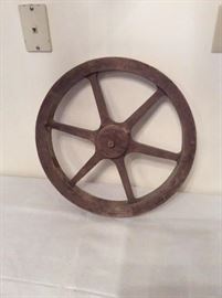 Antique wooden wheel