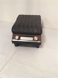 Vintage seat mounted Learjet 8-track tape player