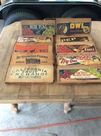 Ends off old fruit crates