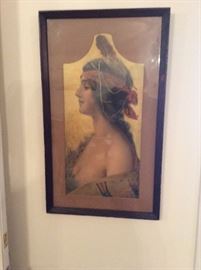1906 watercolor of Indian Woman, by Raphael Beck ( look this one up ) $$$