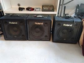 Lot's o' musical equipment.