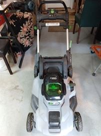 Here ya go: the EGO Power+ Mower, 56V, Model LM2100.