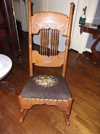 Oak Arts & Crafts style Rocking Chair