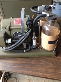 Collectors of Army Medical Equipment we have 2 Army issue Dental Suction Devices Brand NEW NEVER USED
