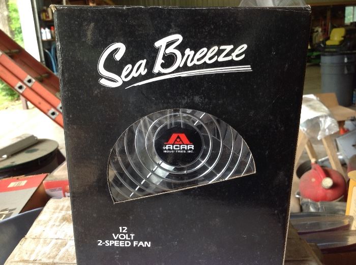 New In Box Sea Breeze 12 volt fan