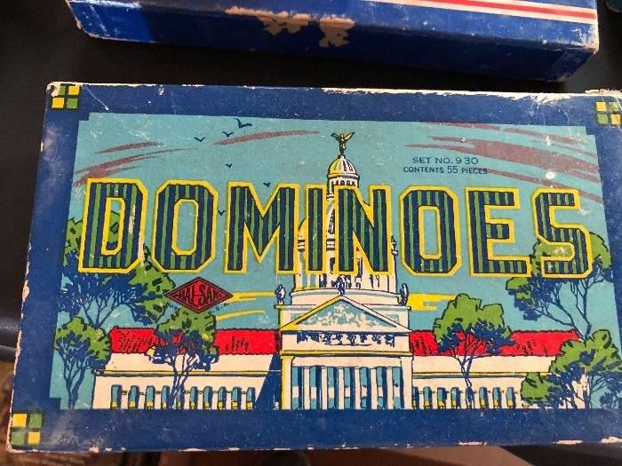 LOts of collectable Dominoes! We also have several old games and cards!