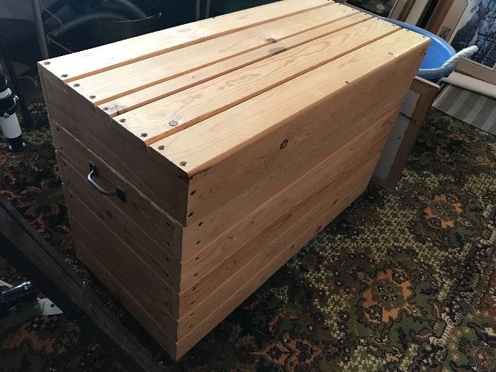 Wooden storage chest