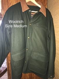 Very nice men’s Woolrich jacket with removable liner; size medium 