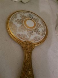 Several vintage Mirrors, Brushes, etc. 