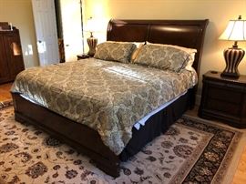 Ashley Furniture - king bed and 2 night stands