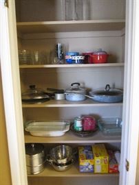 Pots and Pans, Corning Ware, Pyrex and Stainless