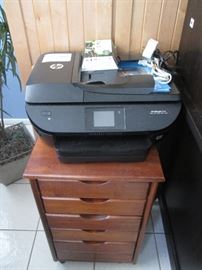 HP Office Jet #5740 Multi-function Unit and a Rolling Drawer Unit