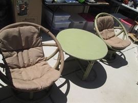 2-Bamboo Chairs