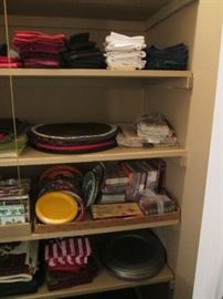 Loads of Table Linen, Napkins and Paper Goods for Entertaining