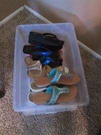 Many pair of Sandals! Just in time for Summer...