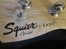 Detail of Squier by Fender "J Bass"