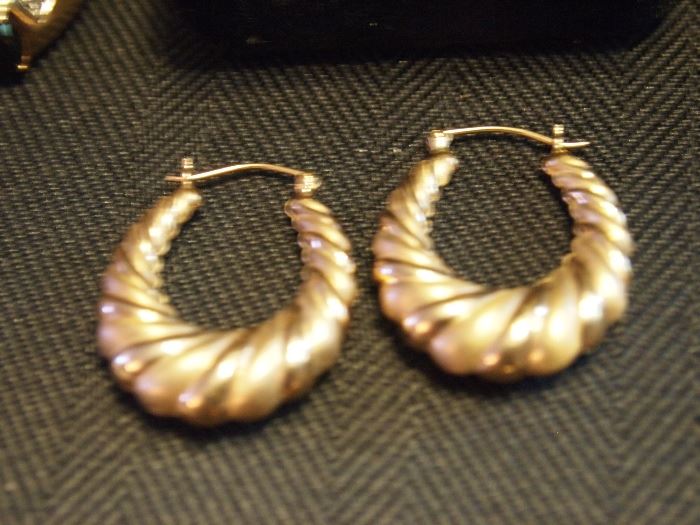 GOld hoops