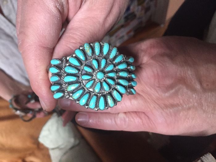 GREAT NAVAJO BRACELET WITH TURQUOISE