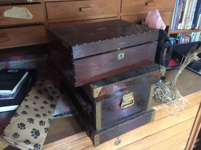 ANTIQUE BOXES AND CHESTS