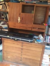 GREAT ART DRAWER CABINET AND FENDER BOX