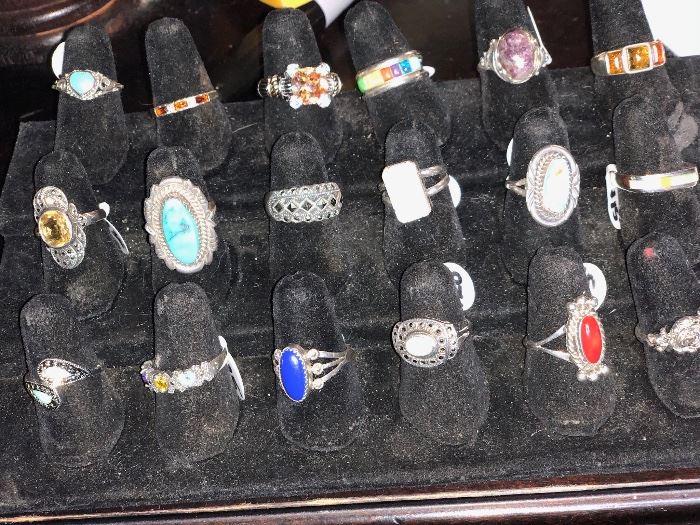Beautiful collection of rings 