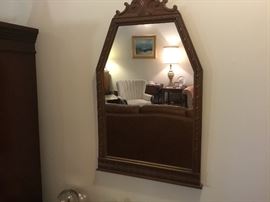 Vintage wooden mirror