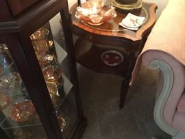 Close up of end table