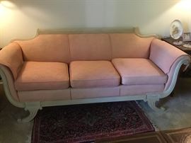 Vintage 1920’s sofa - has been repainted and recovered - excellent condition