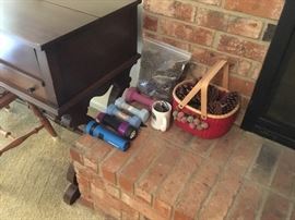 Toys, basket,& miscellaneous items