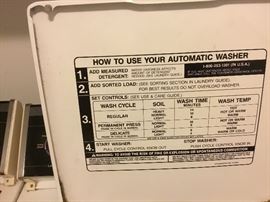 Info on washer