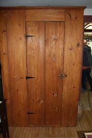 Antique Pine Jelly Cupboard