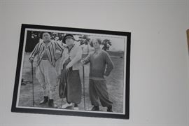 Classic B&W photograph of the Three Stooges