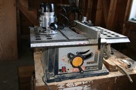 7 inch Ryobi table saw and Router