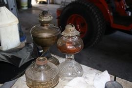 Antique kerosene Lamps
