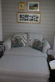 Upholstered settee and hammock