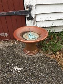 Sun Dial and Bird Bath