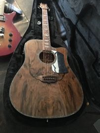 Electrified Acoustic Guitar with case