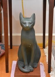 Plaster Cat Statue