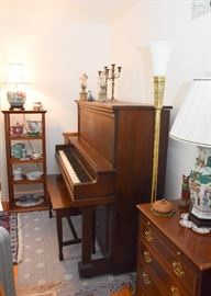 Antique Upright Cable Piano
