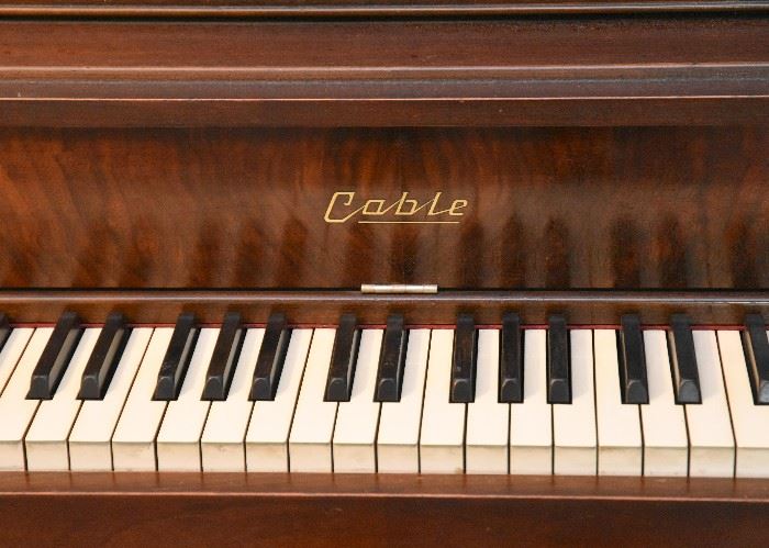 Antique Upright Cable Piano