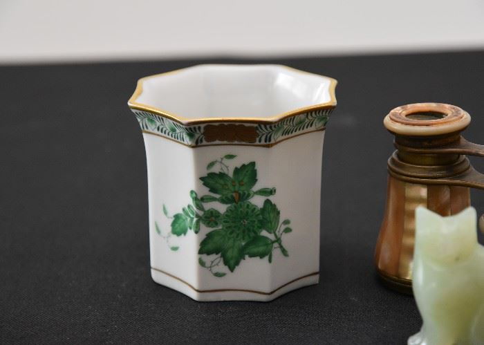 Miniature Herend Octagon Vase
