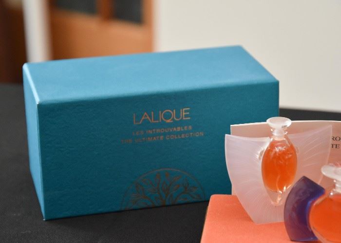 Boxed Lalique Perfume Set
