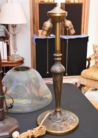 Antique Bronze Lamp Base
