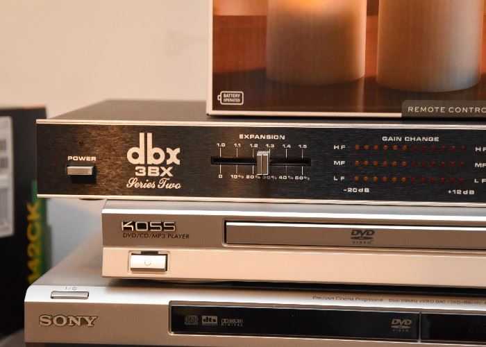 dbx 3BX Dynamic Range Expander, Koss DVD Player
