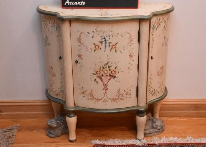 Pretty Painted Entry /Storage Cabinet