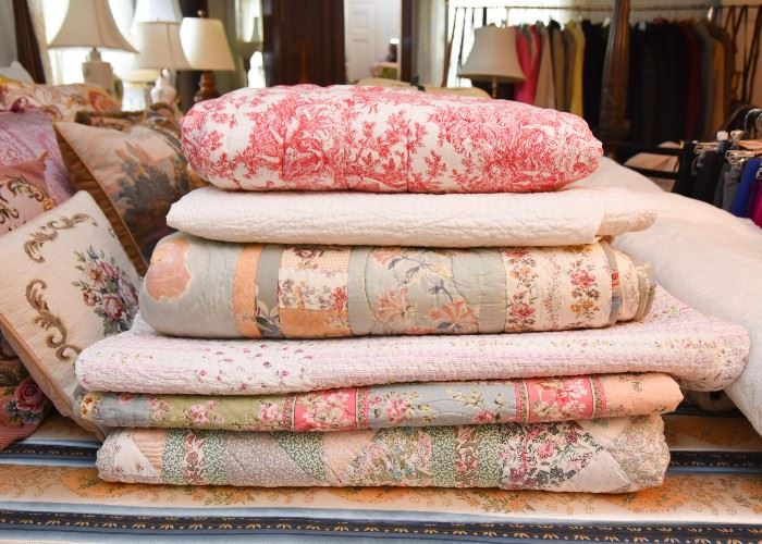 Large Selection of Bed Linens (Many Like New or Brand  New)