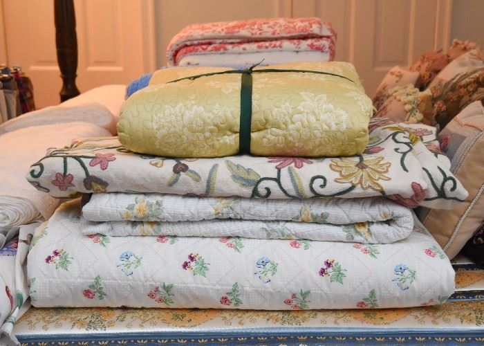 Large Selection of Bed Linens (Many Like New or Brand  New)