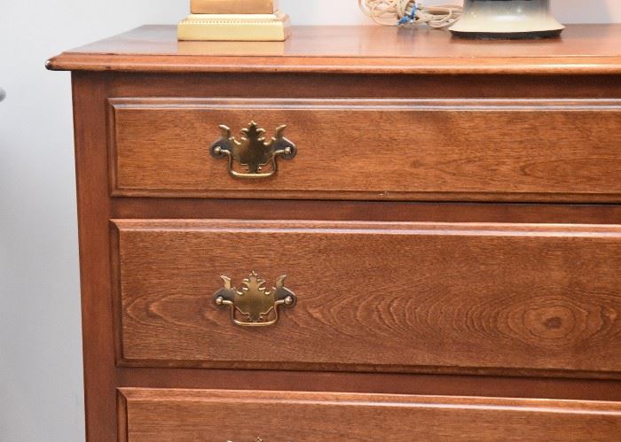 Vintage 4 Drawer Chest with Brass Pulls