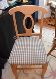 Pair of Light Wood Dining Chairs