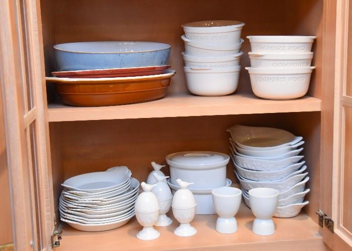 Baking Dishes, Bowls, Egg Cups (Including Apilco)